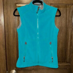 REI Teal Blue Hiking Vest Womens XS Athlestic Athlesiure EUC Zipper Pockets